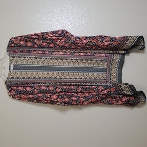 Altar'd State Floral Open Front Duster Kimono Size S/M Festival Cottagecore